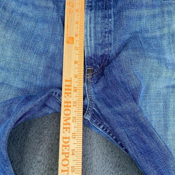 Polo Ralph Lauren Jeans Men 36x30 Faded Blue Vintage 67 Straight Cotton Wide Y2K - Picture 8 of 14